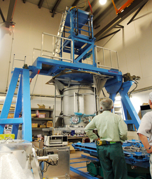 Telescope simulator on which SWIMS is mounted. 